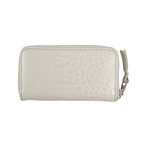 Animal Embossed Patchwork Mini Wallet Coin Purse // Gray