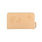 Leather Butterfly Travel Organizer Wallet // Beige