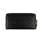 Leather Star Embossed Wallet // Black