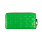 Leather Star Embossed Wallet // Green