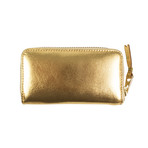 Comme Des Garçons // Leather Mini Wallet Coin Purse // Gold