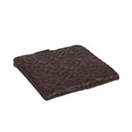 Leather Number Embossed Slim Wallet // Brown