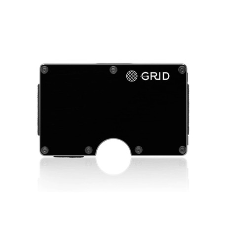 GRID Wallet // Black Aluminum