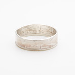 Silver State Quarter Coin Ring // New York // Polished Silver (Ring Size: 7)