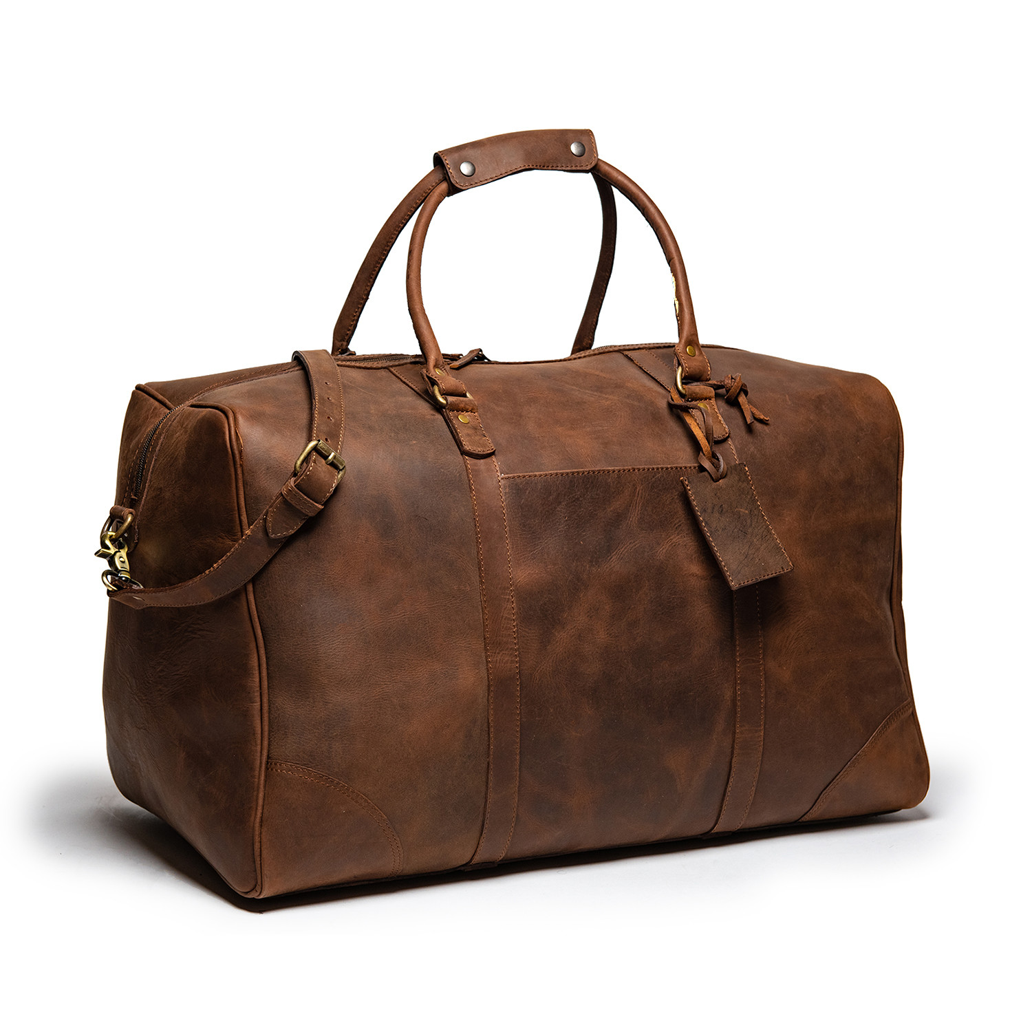 Large Tourist Leather Duffel Bag // Distressed - HIDES Canada - Touch of Modern