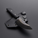 DLC Hunter // CPM 3V High Carbon Steel (Plain Kydex Sheath)