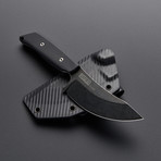 DLC Hunter // CTS-XHP Stainless Steel (Plain Kydex Sheath)