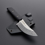 Stonewashed Hunter // CTS-XHP Stainless Steel (Plain Kydex Sheath)