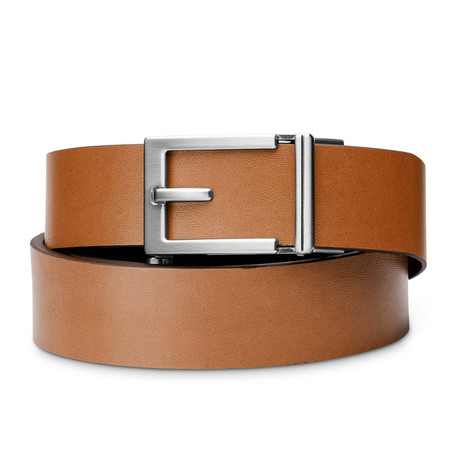 Express Nickel Buckle // Tan Smooth Top-Grain Belt