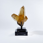 Polished Citrine Crystal Cluster + Custom Metal Stand