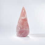 Rose Quartz Polished Crystal Flame