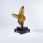 Polished Citrine Crystal Cluster + Custom Metal Stand