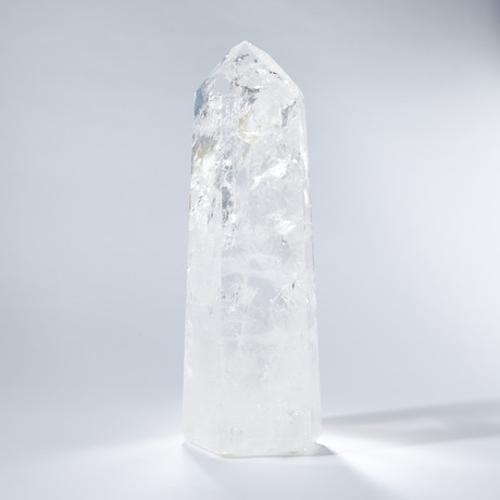 Large Clear Quartz Crystal Polished Point