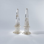 Tall Quartz Crystal Obelisks