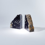 Partial Polished Lepidolite Crystal Bookends