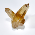 Polished Citrine Crystal Cluster + Custom Metal Stand