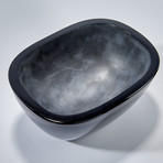 Polished Obsidian Crystal Bowl