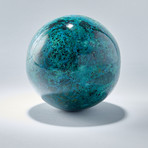 Chrysocolla + Malachite Natural Crystal Polished Sphere