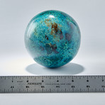 Chrysocolla + Malachite Natural Crystal Polished Sphere