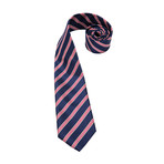 Kal Silk Dress Tie // Navy Blue + Red