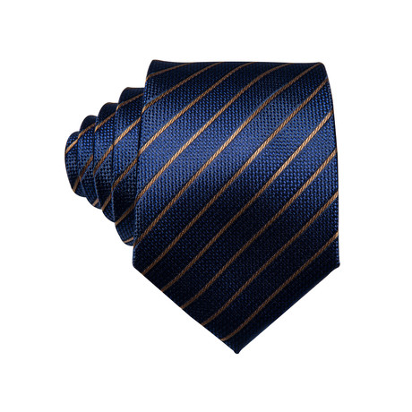 Elena Silk Dress Tie // Navy Blue