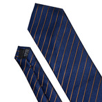 Elena Silk Dress Tie // Navy Blue