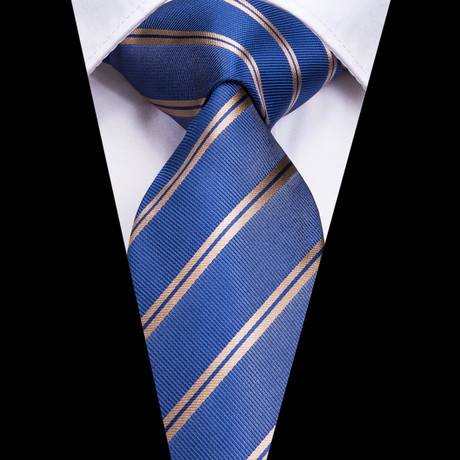 Alessandra Silk Dress Tie // Blue