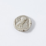 Athens Greece Silver Coin // Athena & Owl // 454-404 BC