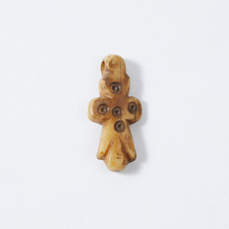 Ancient Coptic Bone Cross Pendant // 7th century AD