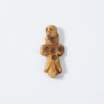 Ancient Coptic Bone Cross Pendant // 7th century AD