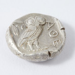 Athens Greece Silver Coin // Athena & Owl // 454-404 BC