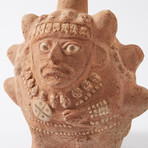 Moche Figure From Peru // Deity With Trophy Heads