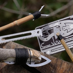 Ultimate EDC Kit: 17 Tool Knife Card + Survival Guide