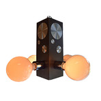 1970s 4-Sided Chandelier + Dimmer