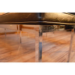 1970s Mid-Century Florence Knoll 3-Seat Chrome Bench