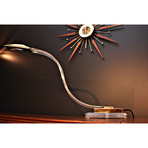 Large Vintage Cobra Lucite Desk Lamp