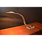 Large Vintage Cobra Lucite Desk Lamp