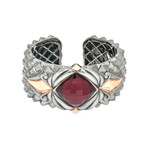 Stephen Webster Superstud Sterling Silver Rock Crystal Cuff Bracelet