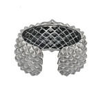 Stephen Webster Superstud Sterling Silver Rock Crystal Cuff Bracelet