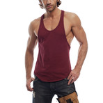 Over-dyed Muscle Tank // Cardinal (L)