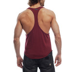 Over-dyed Muscle Tank // Cardinal (S)