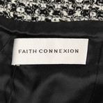 Faith Connexion // Tweed Short Skirt // Black + White (XXS)