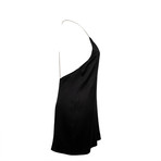 Amiri // Silk V Neck T Back Chain Strap Slip Dress // Black (34)