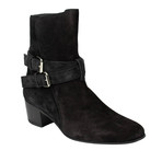 Amiri // Suede Leather Buckle Boots // Black (US: 7)