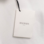 Balmain Paris // Short Sleeve Signature Cotton T-Shirt // White (42)