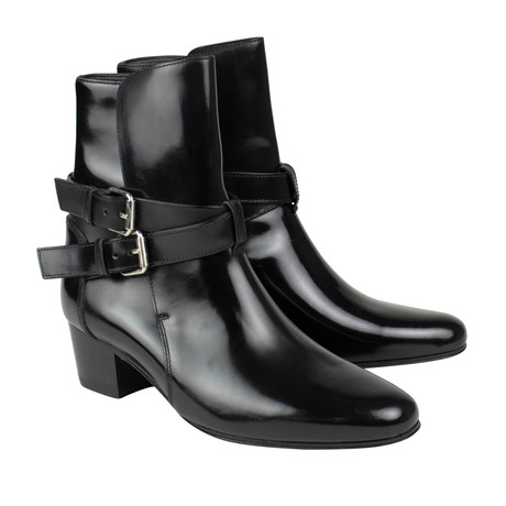 Amiri // Patent Leather Buckle Boots // Black (US: 7)