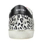 Amiri // 'Viper Snow Leopard' Leather Sneakers // White (US: 8)