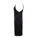 Amiri // Low Scoop Chain Strap Slip Dress // Black (34)