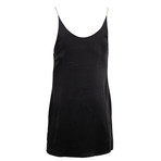 Amiri // Low Scoop Chain Strap Slip Dress // Black (34)