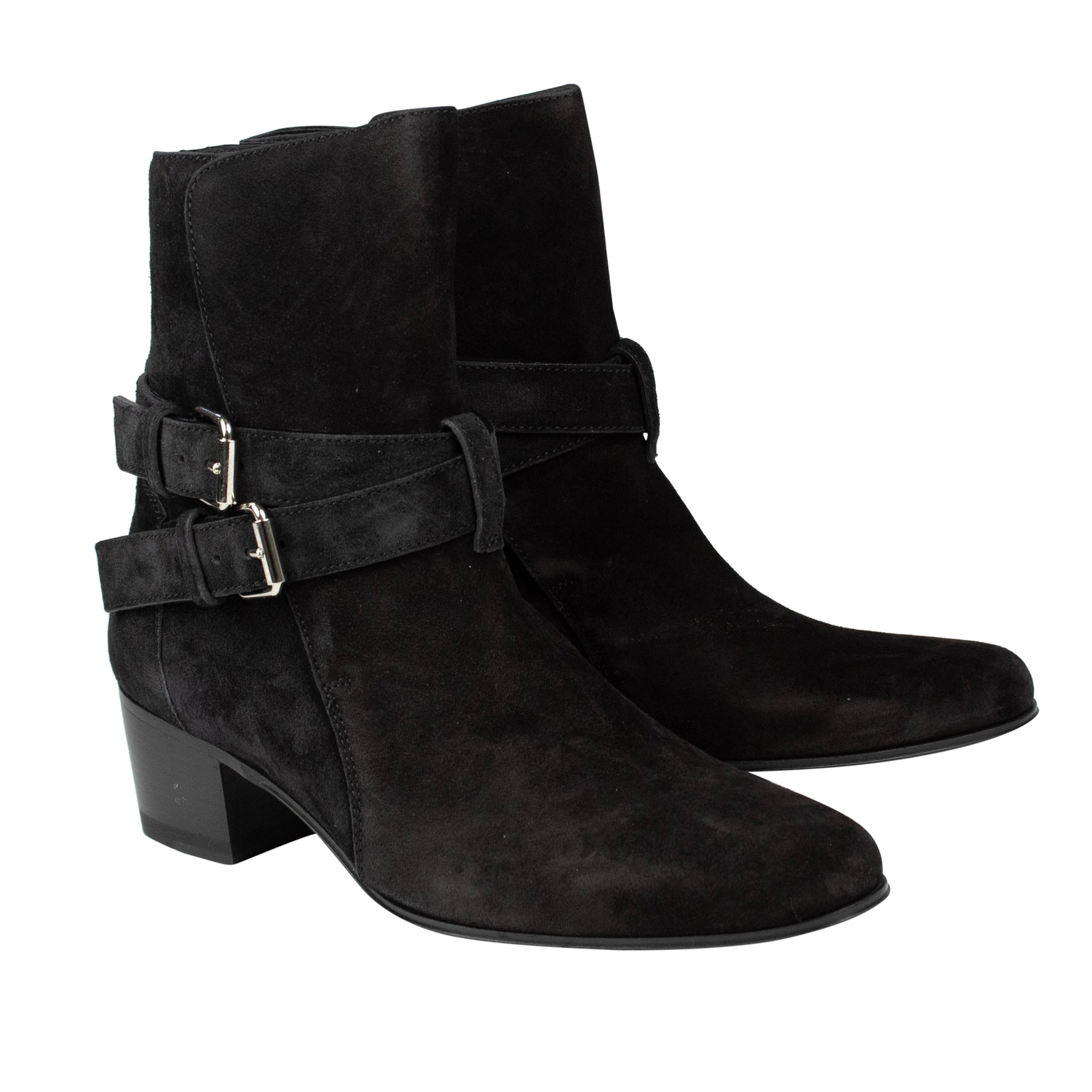 Amiri // Suede Leather Buckle Boots 